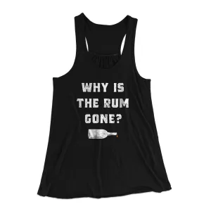 Why Is The Rum Gone Women's Flowey Racerback Tank Top