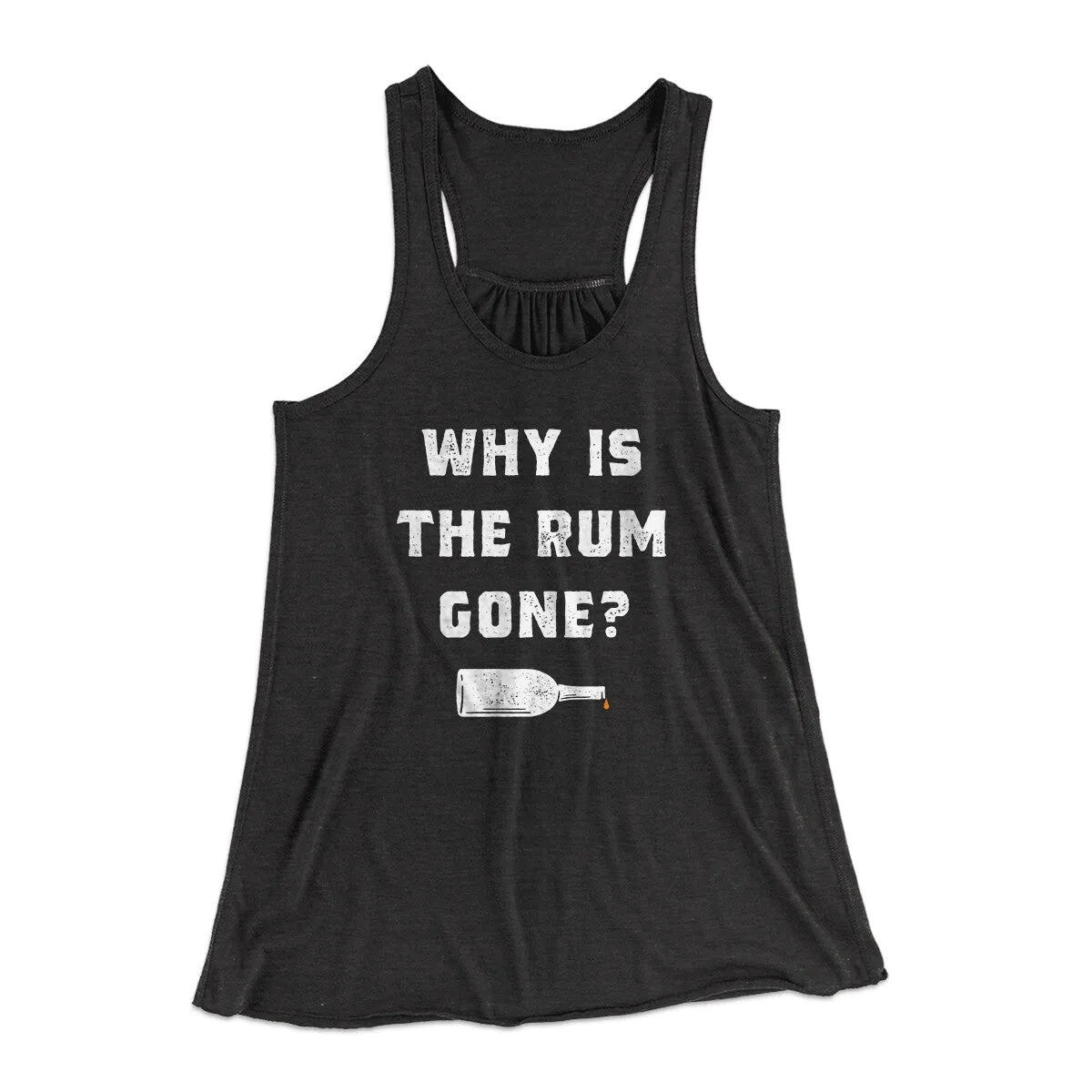 Why Is The Rum Gone Women's Flowey Racerback Tank Top