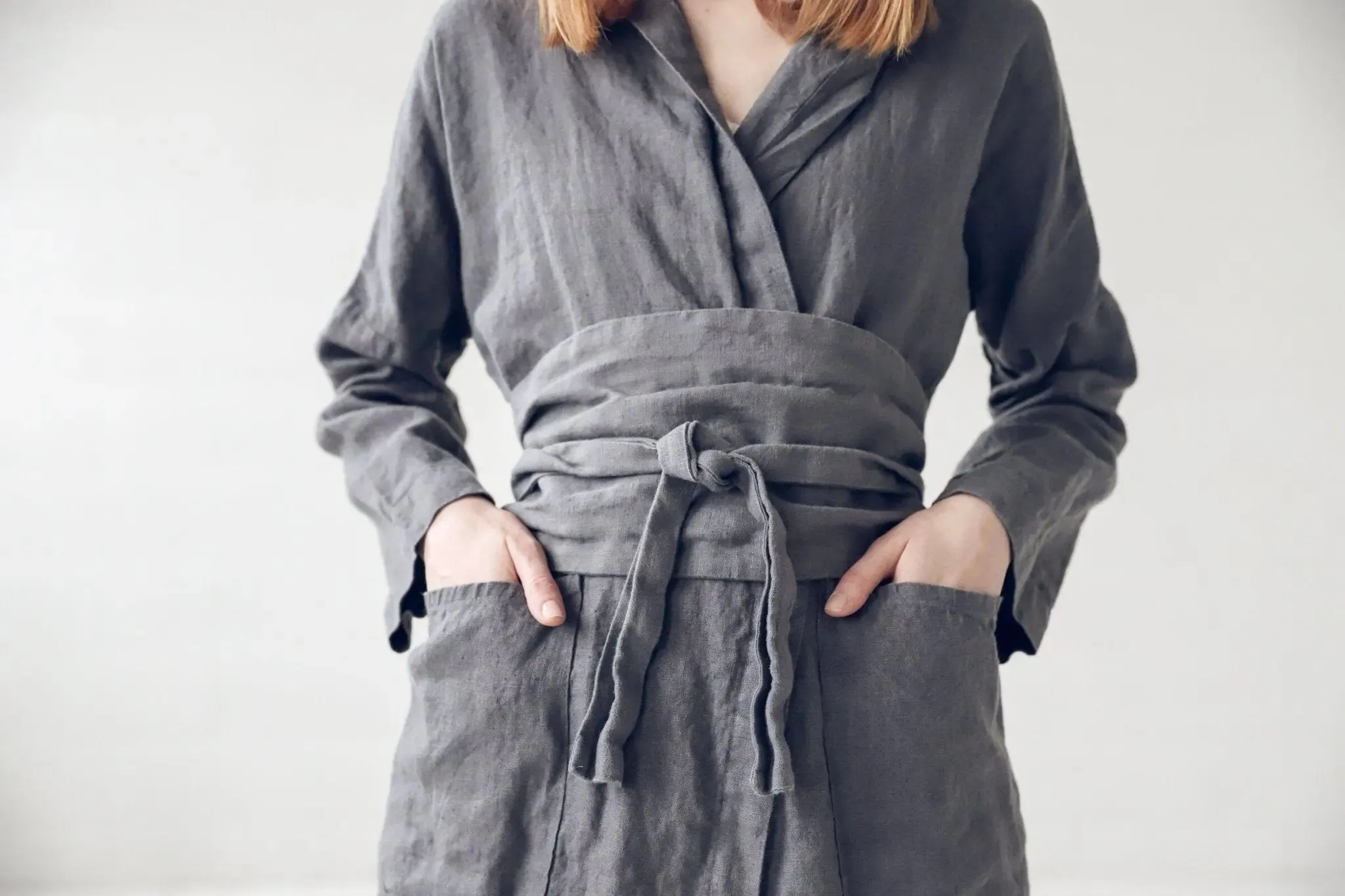 Wide Long Linen Belt