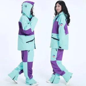 Winter Jacket Pant 2025 Mountain Man Ski Sets Warm-up Women Snow Suits Windproof Female Snowboard Tracksuits Snowmobile Clothes