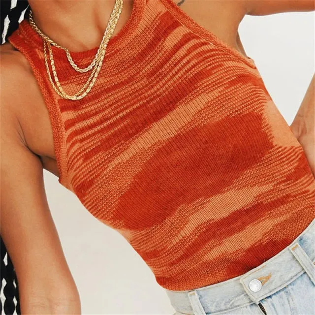 Women Halter Neck Backless Sexy Tank Tops