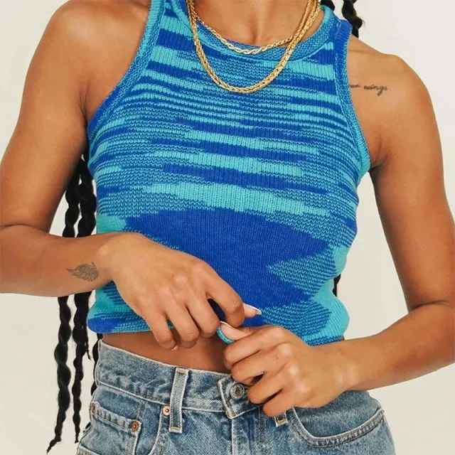 Women Halter Neck Backless Sexy Tank Tops