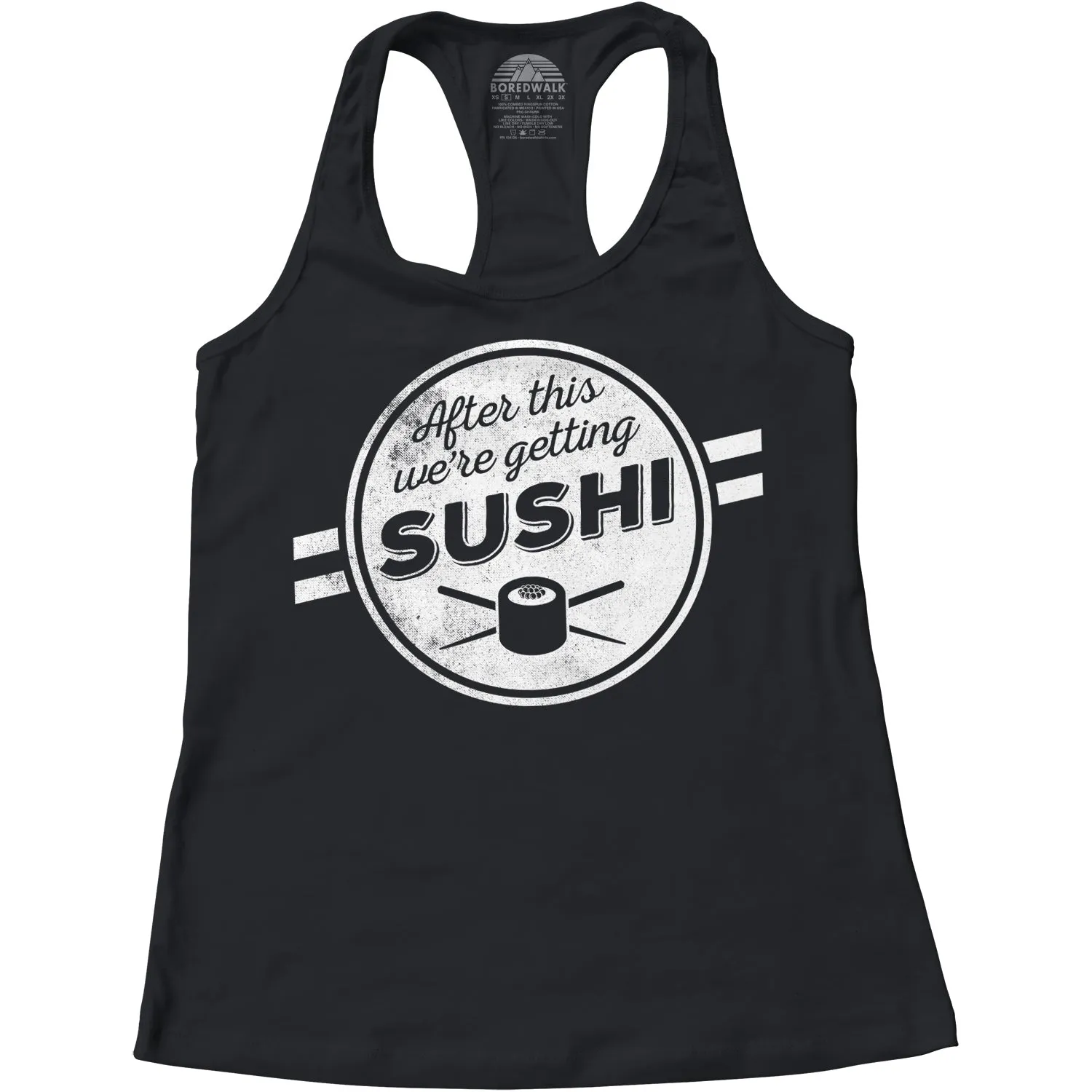 Women's After This We're Getting Sushi Racerback Tank Top
