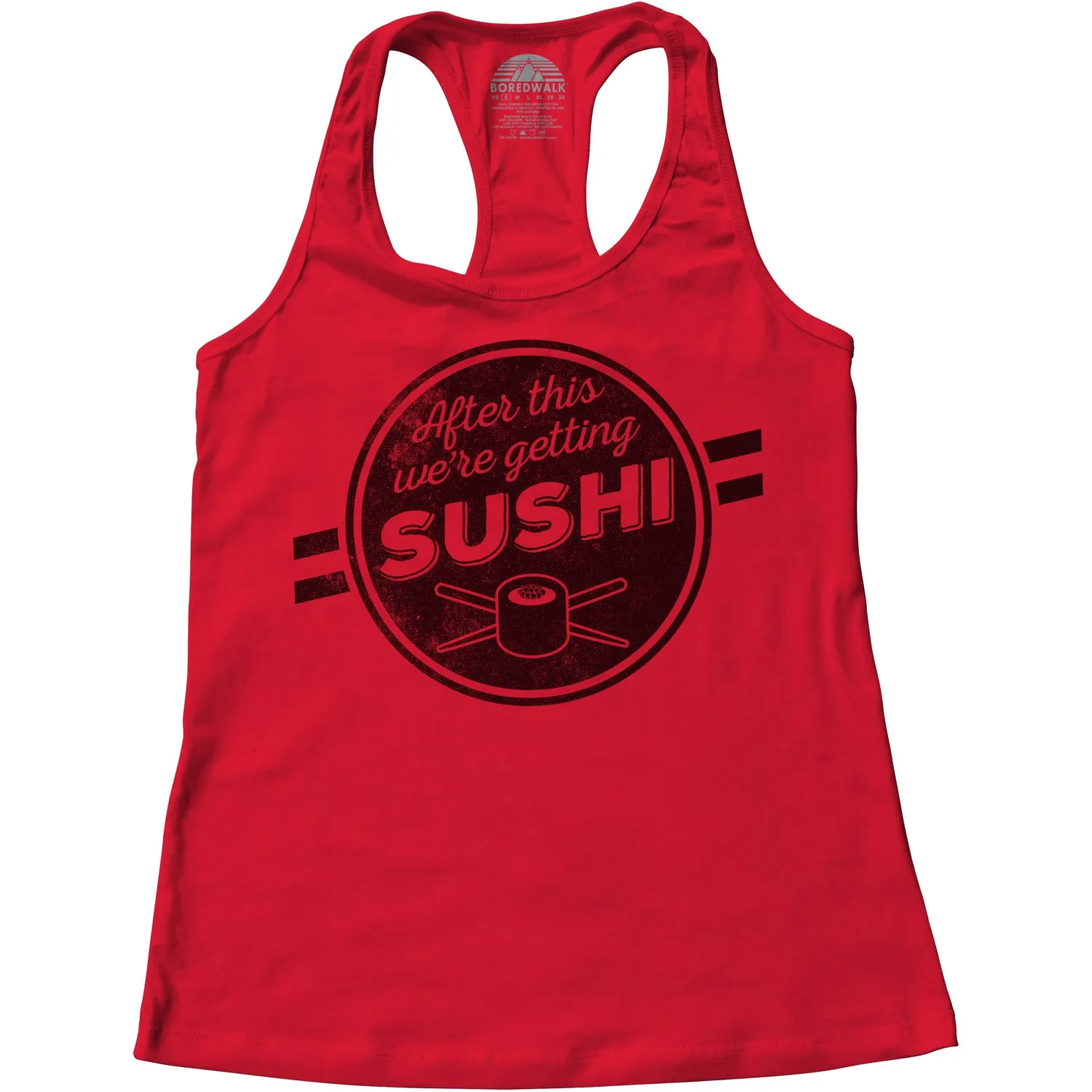 Women's After This We're Getting Sushi Racerback Tank Top