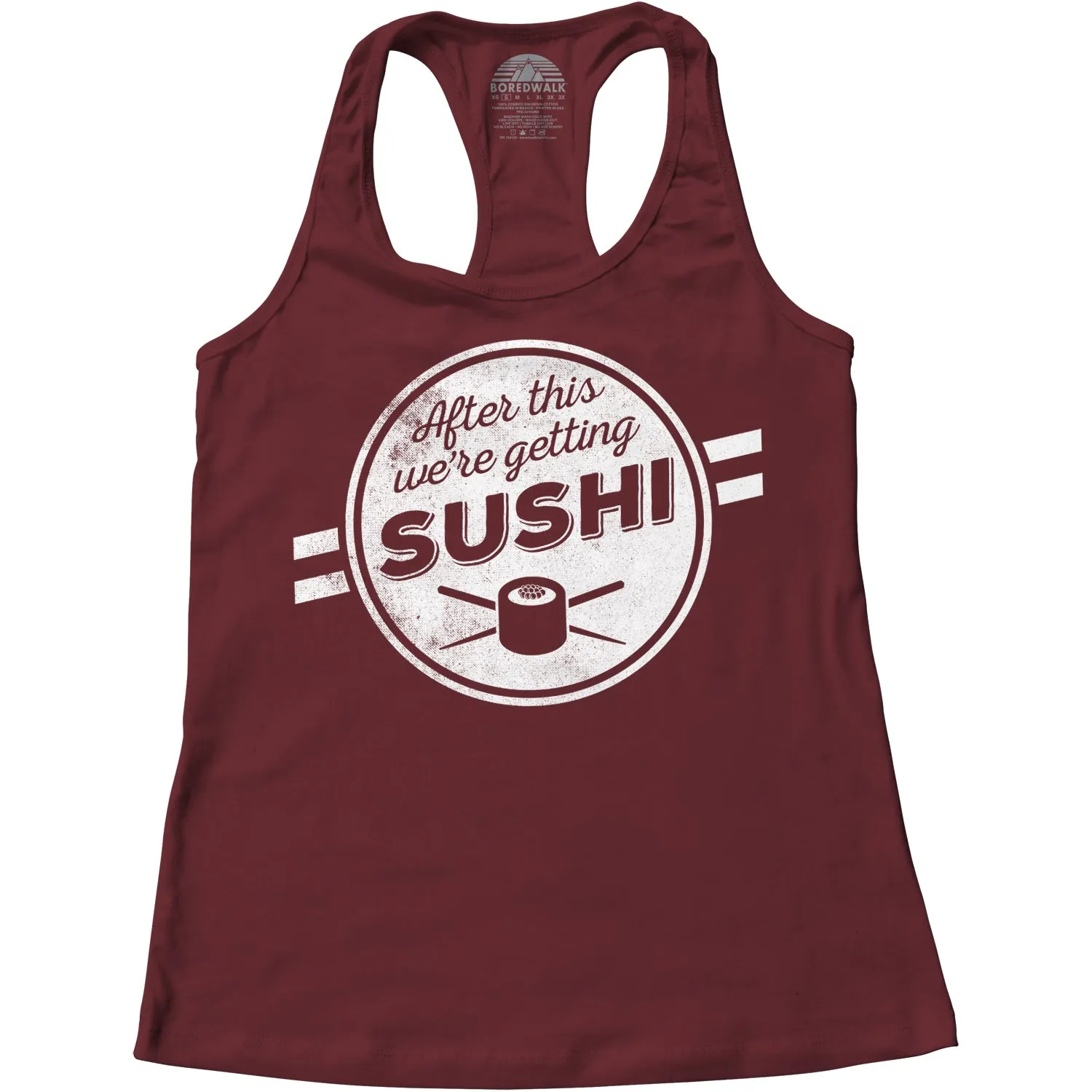 Women's After This We're Getting Sushi Racerback Tank Top