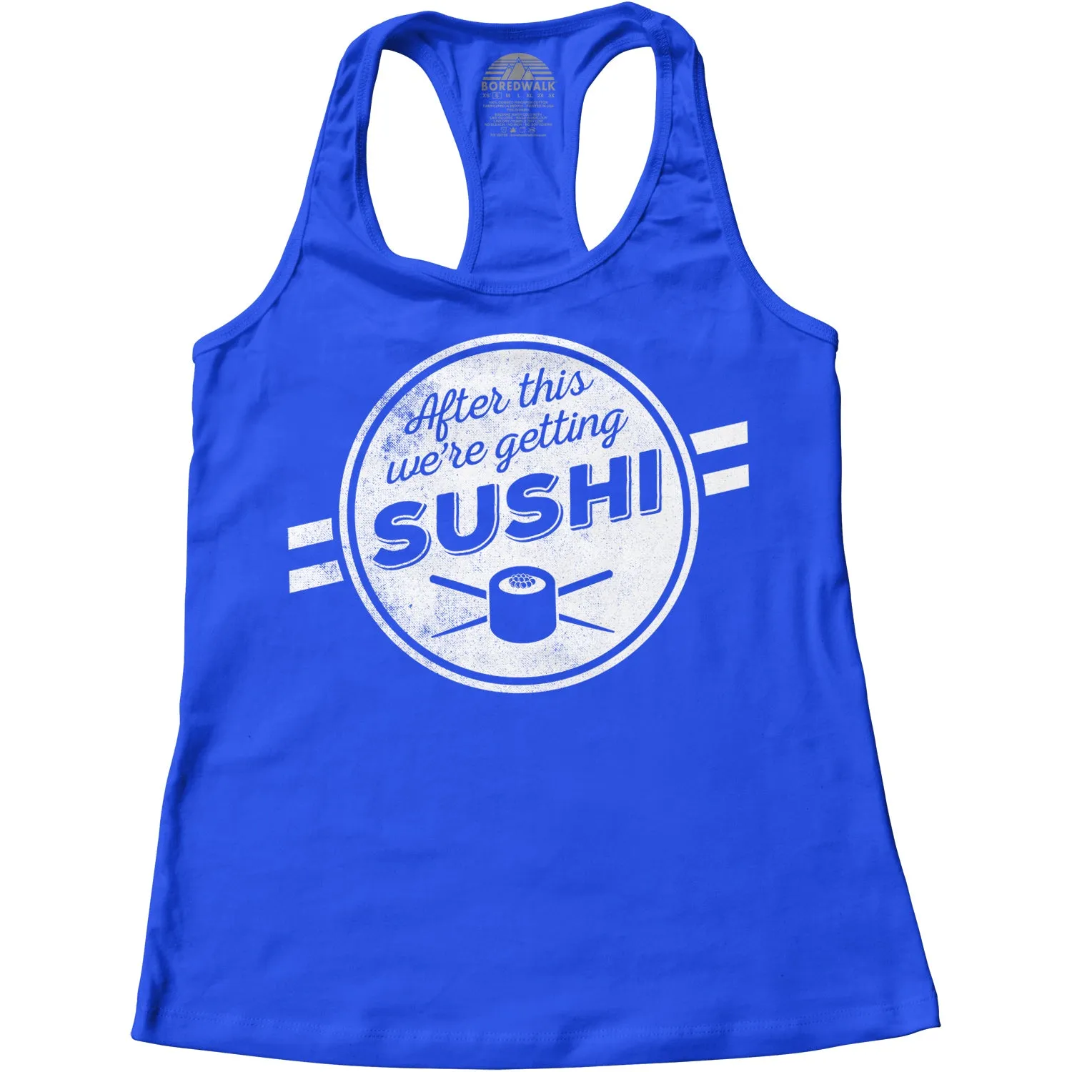 Women's After This We're Getting Sushi Racerback Tank Top