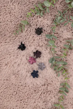 WOMEN'S ASSORTED COLORS MINI FLOWER SHAPE HAIR CLIPS