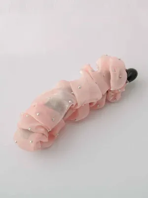 WOMEN'S ASSORTED COLORS W/STUDS HAIR CLIPS