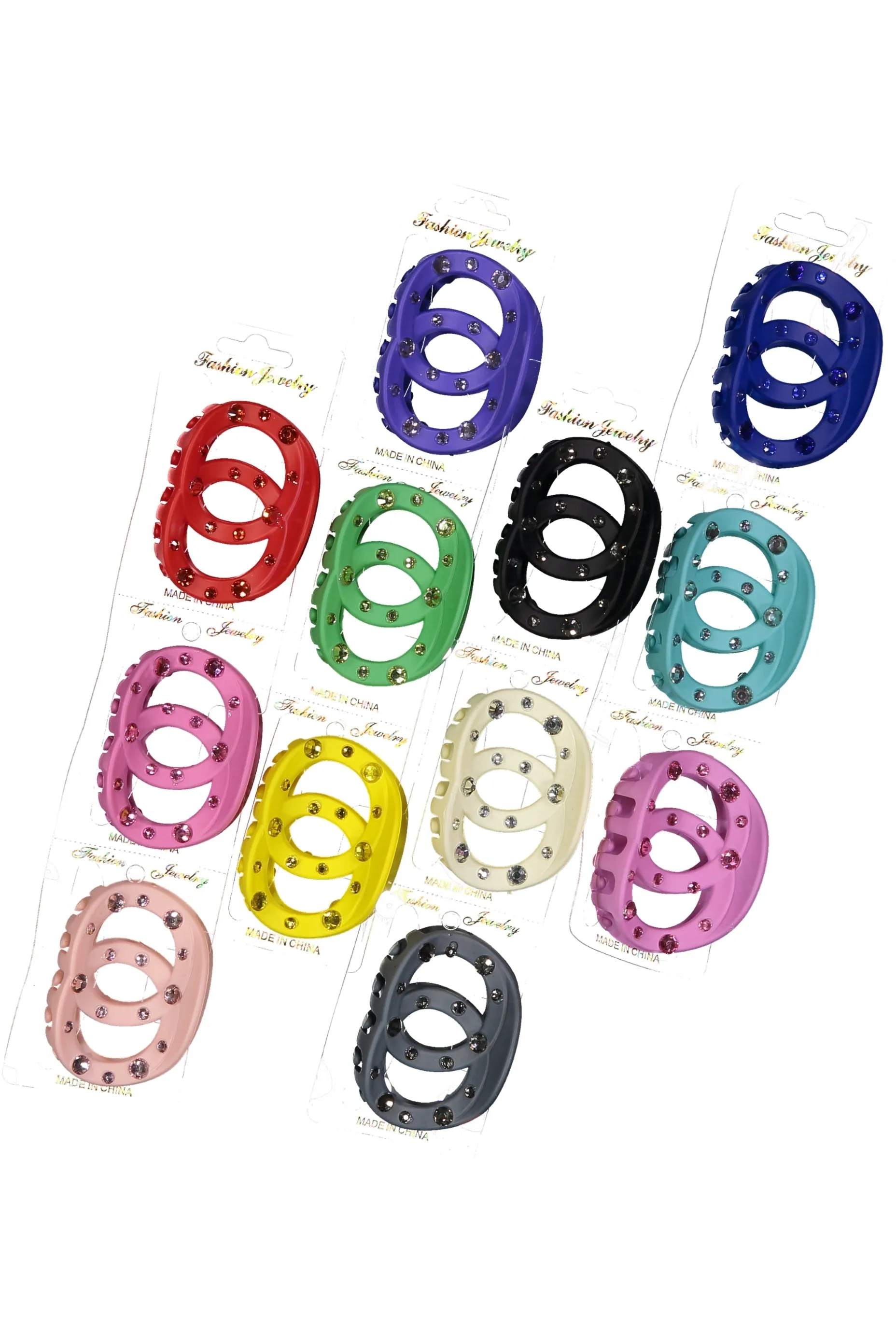 WOMEN'S ASSORTED JAW SHAPE HAIR CLIPS