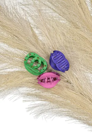 WOMEN'S ASSORTED JAW SHAPE HAIR CLIPS