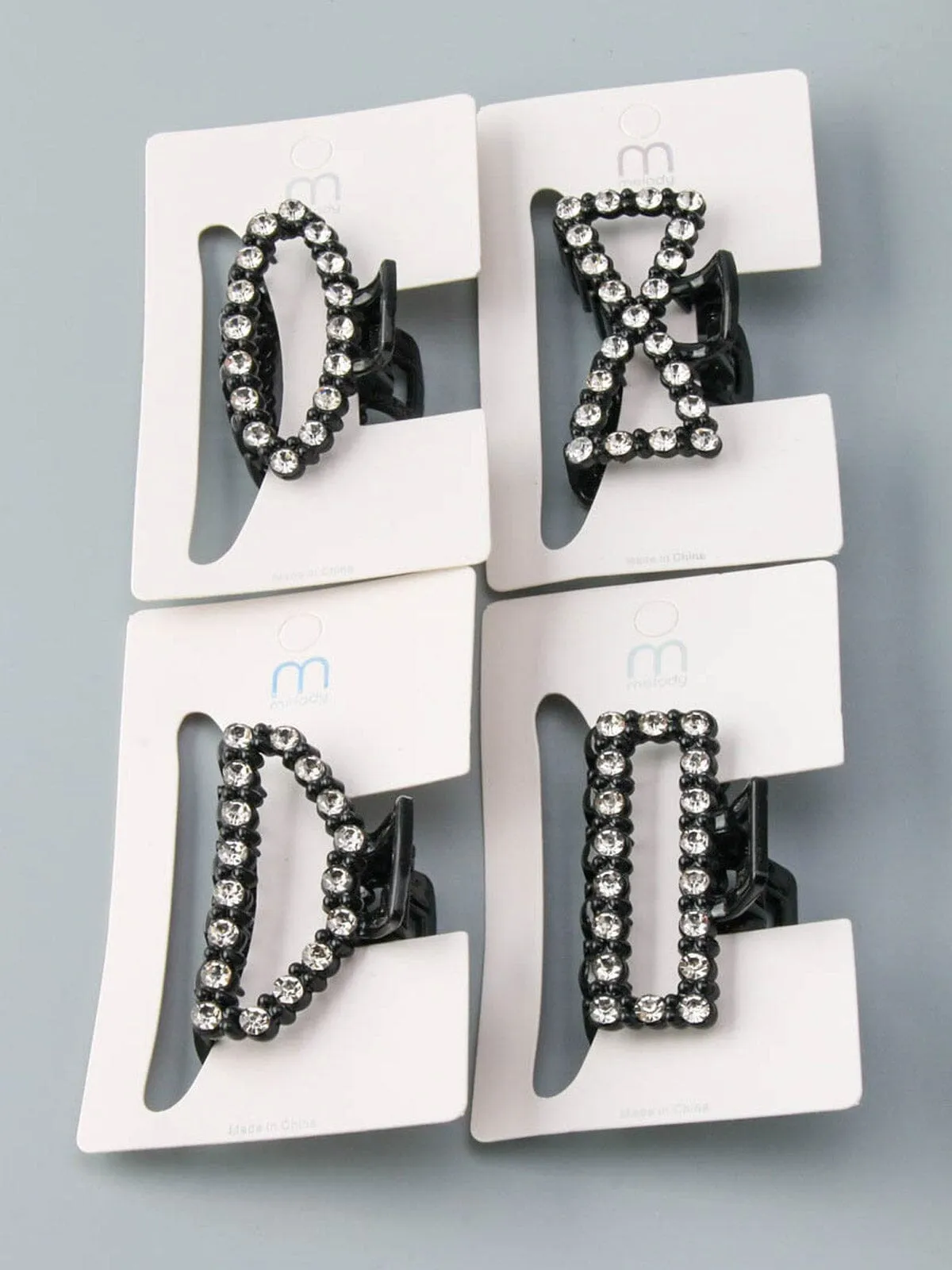 WOMEN'S ASSORTED SHAPES STONES CLAW HAIR CLIPS