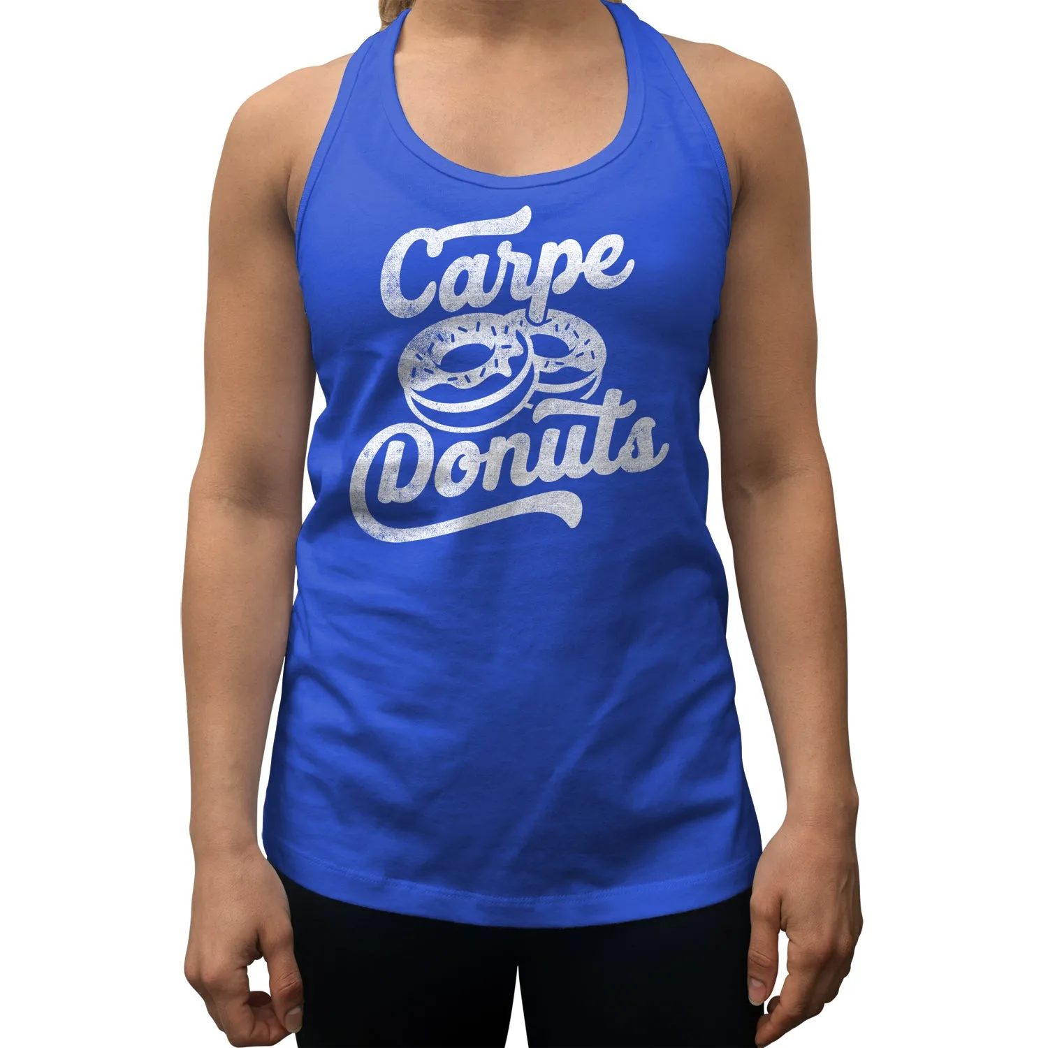 Women's Carpe Donuts Racerback Tank Top