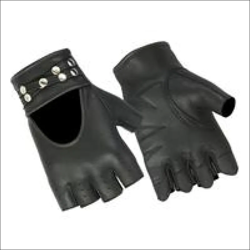 WOMEN'S FINGERLESS RIVET GLOVES