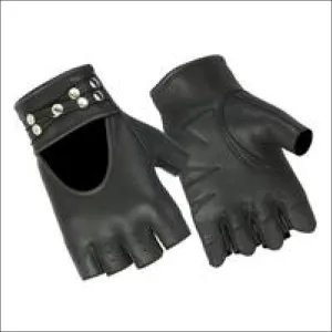 WOMEN'S FINGERLESS RIVET GLOVES