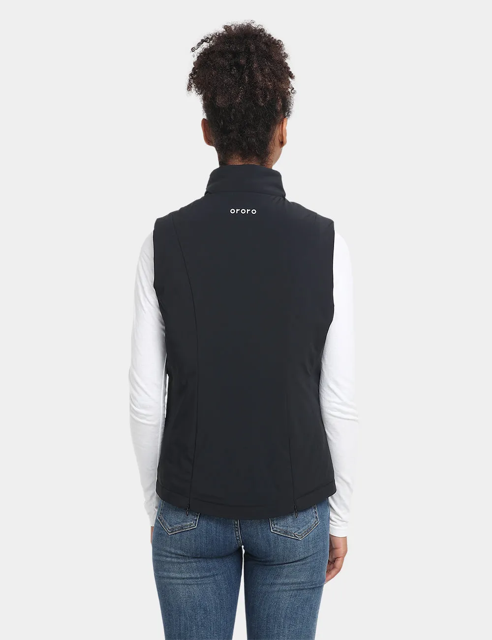 Women's Heated Sports Vest - Dusty Rose/Black