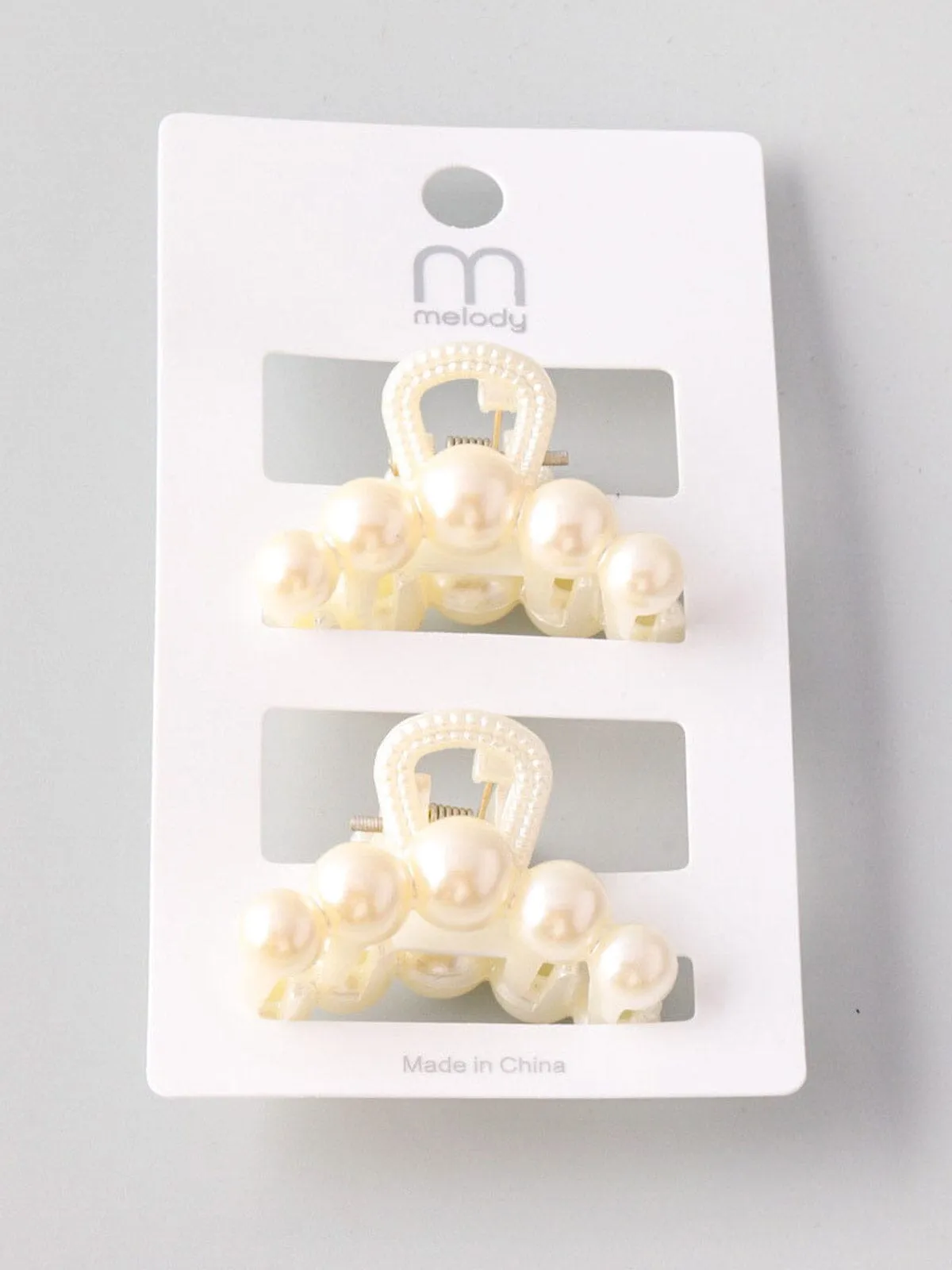 WOMEN'S PEARL HAIR CLAW CLIPS