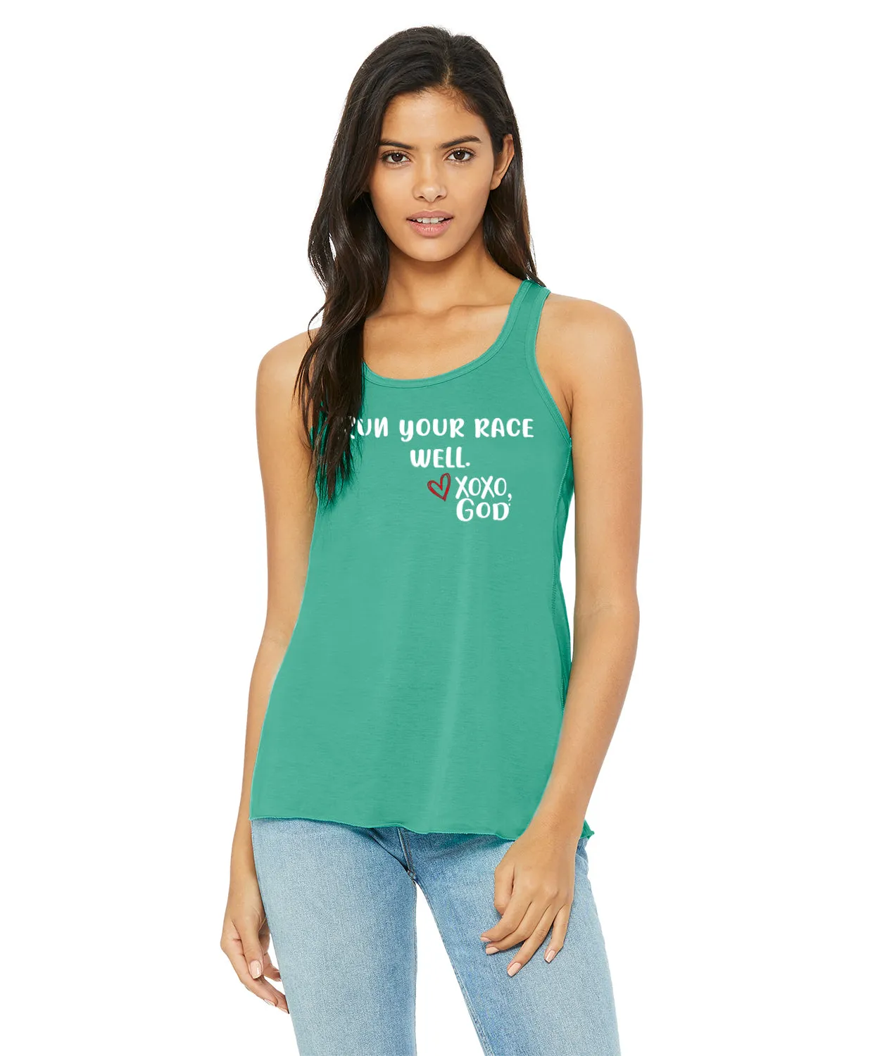 Women's Racerback Tank - Run your race well!  LIMITED EDITION!