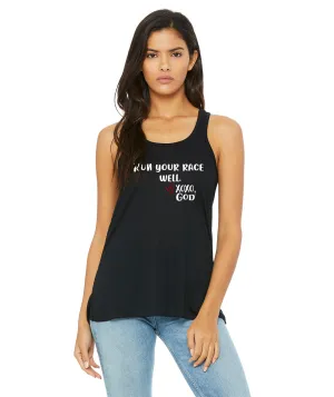 Women's Racerback Tank - Run your race well!  LIMITED EDITION!