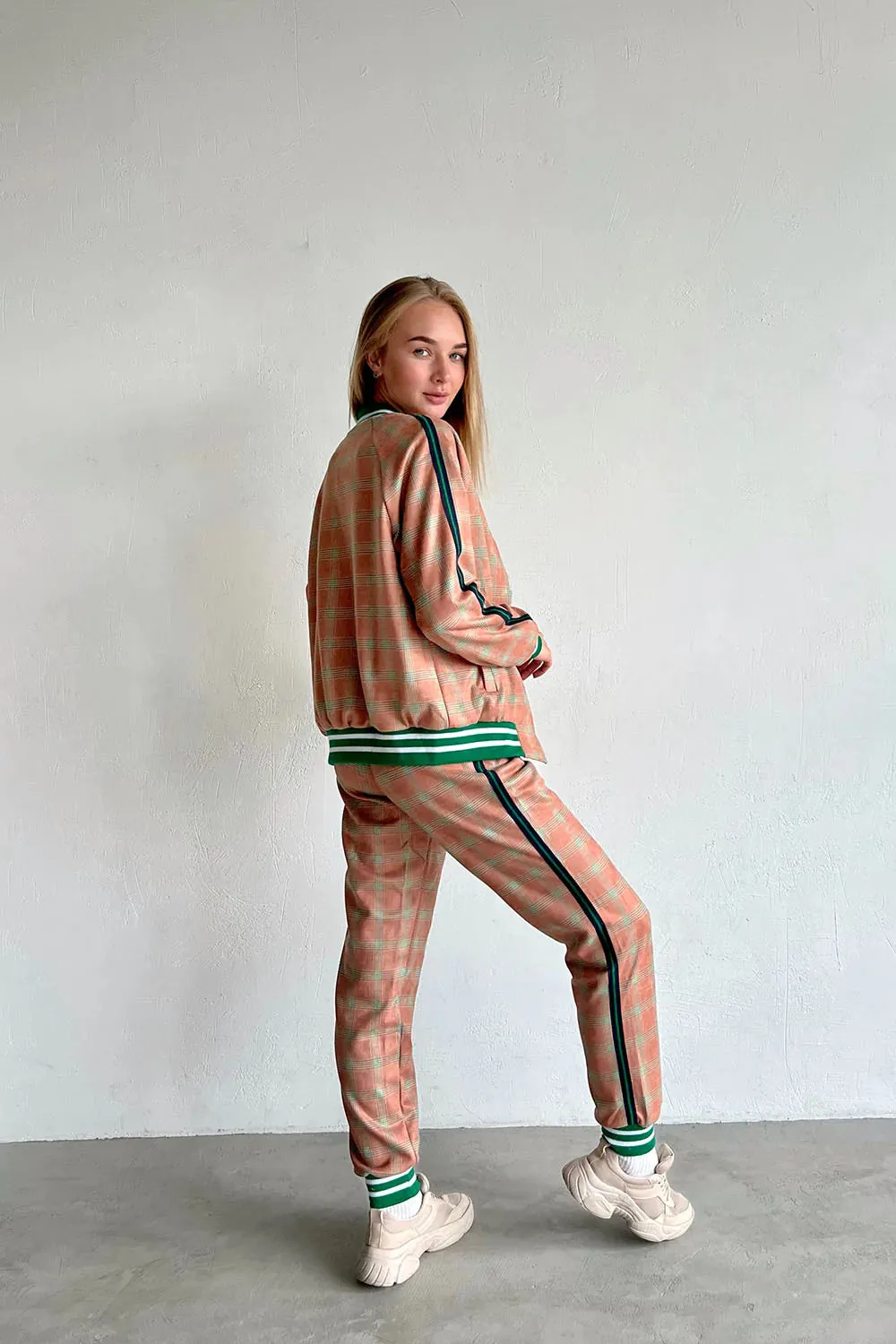 Women's Tracksuit Set in Beige