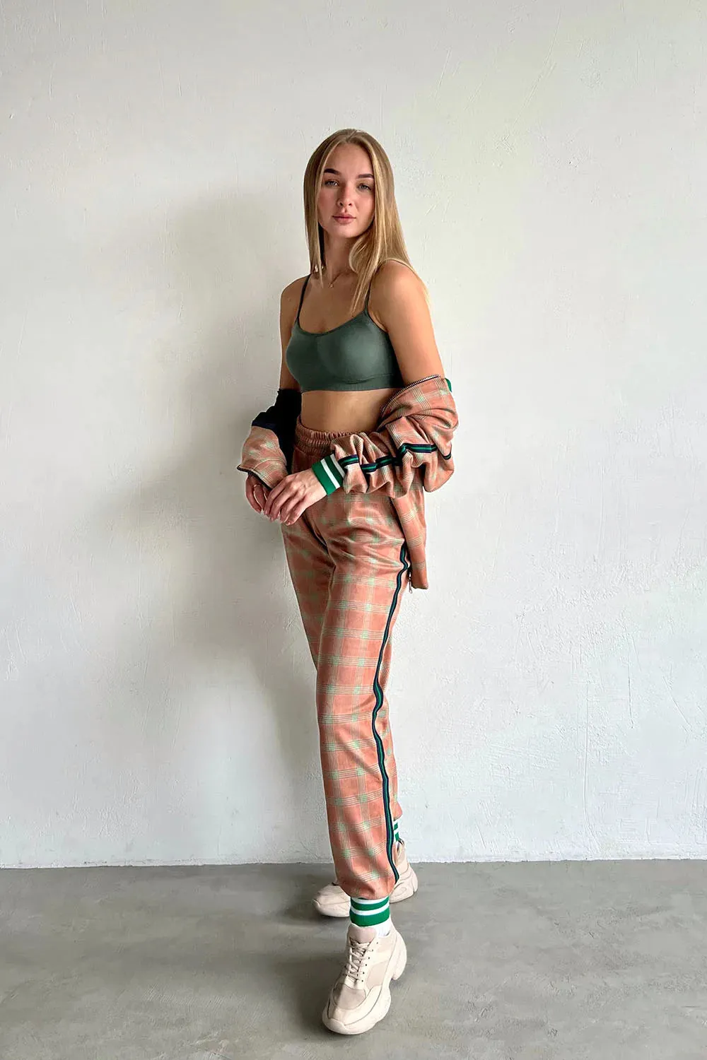 Women's Tracksuit Set in Beige