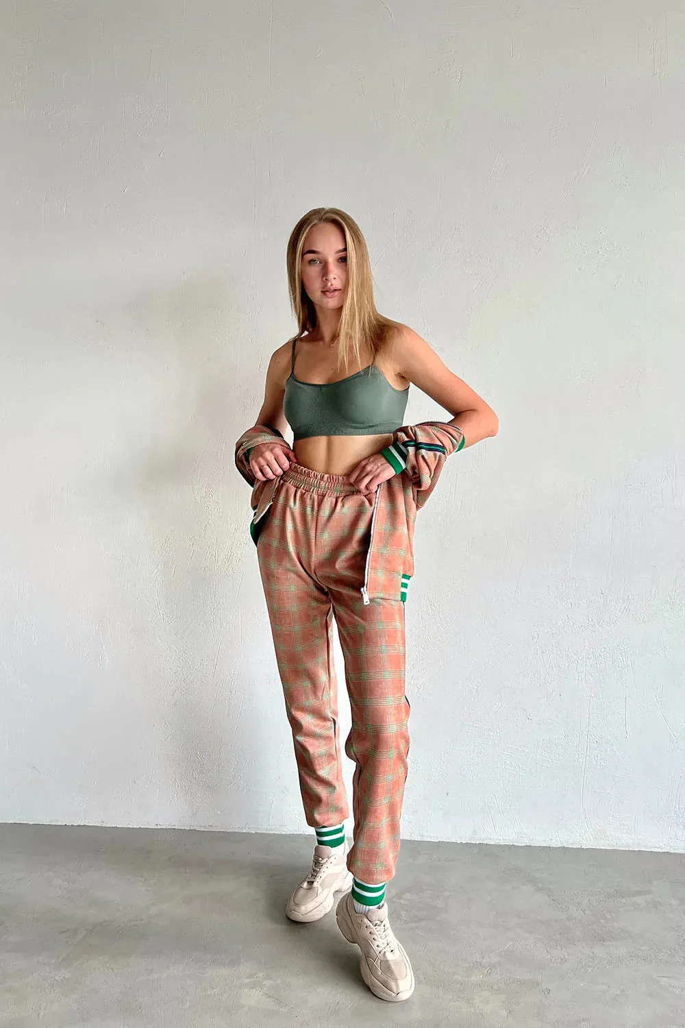 Women's Tracksuit Set in Beige