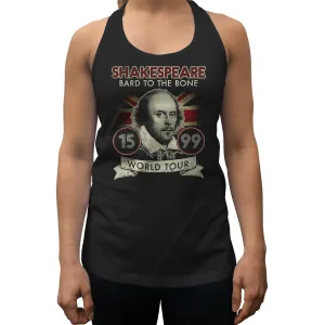 Women's William Shakespeare Bard to the Bone Tour Racerback Tank Top