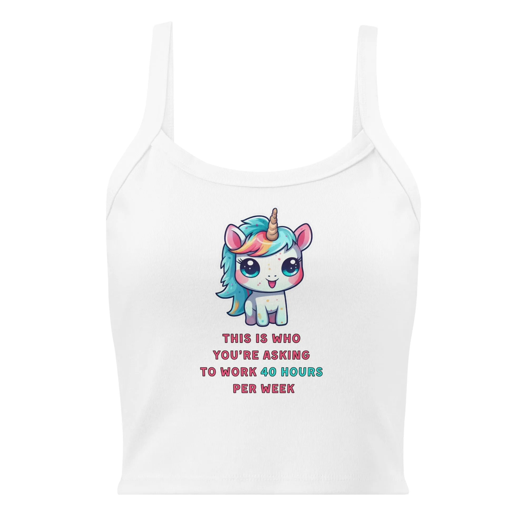 Working Unicorn - Ribbed Tank Top