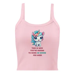 Working Unicorn - Ribbed Tank Top
