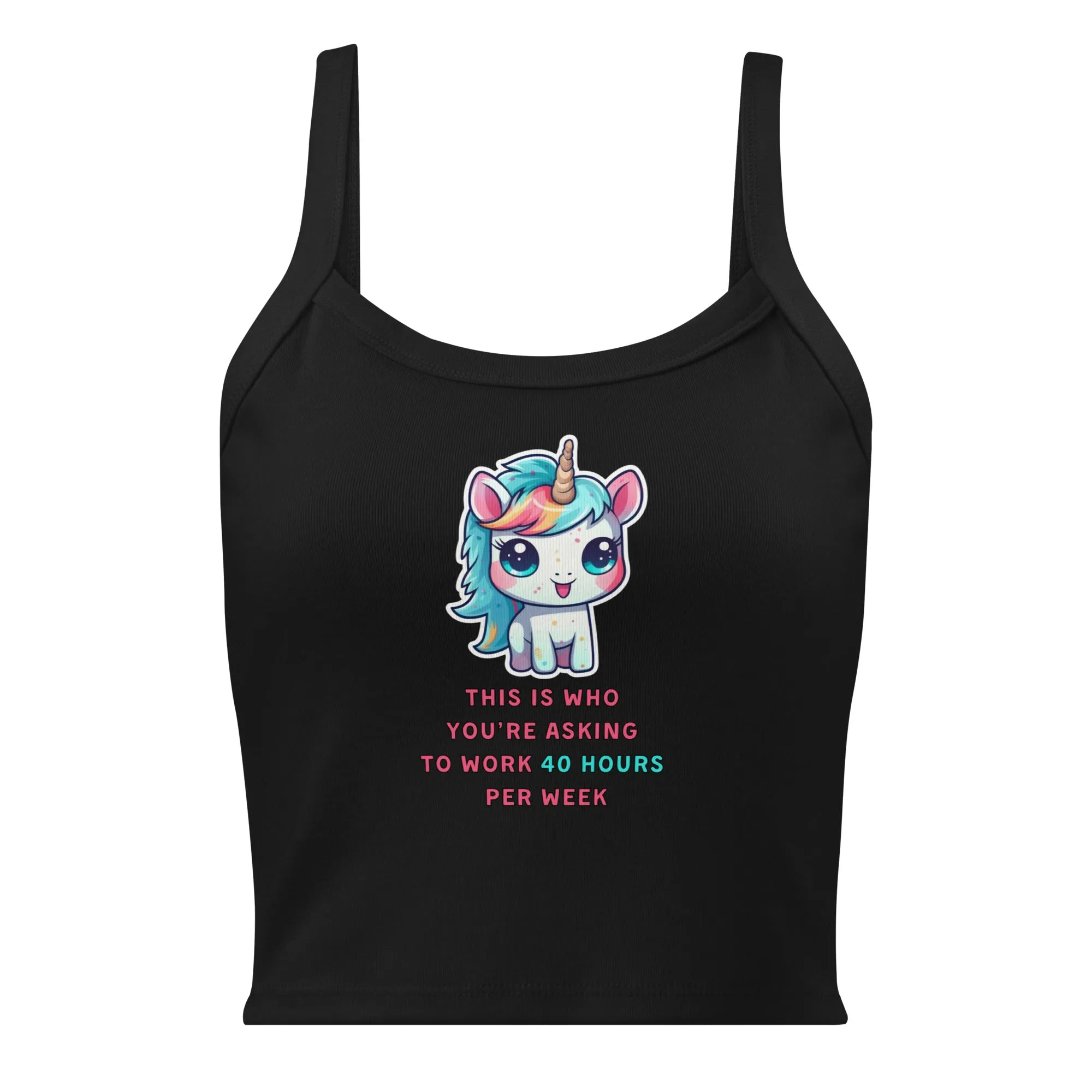 Working Unicorn - Ribbed Tank Top