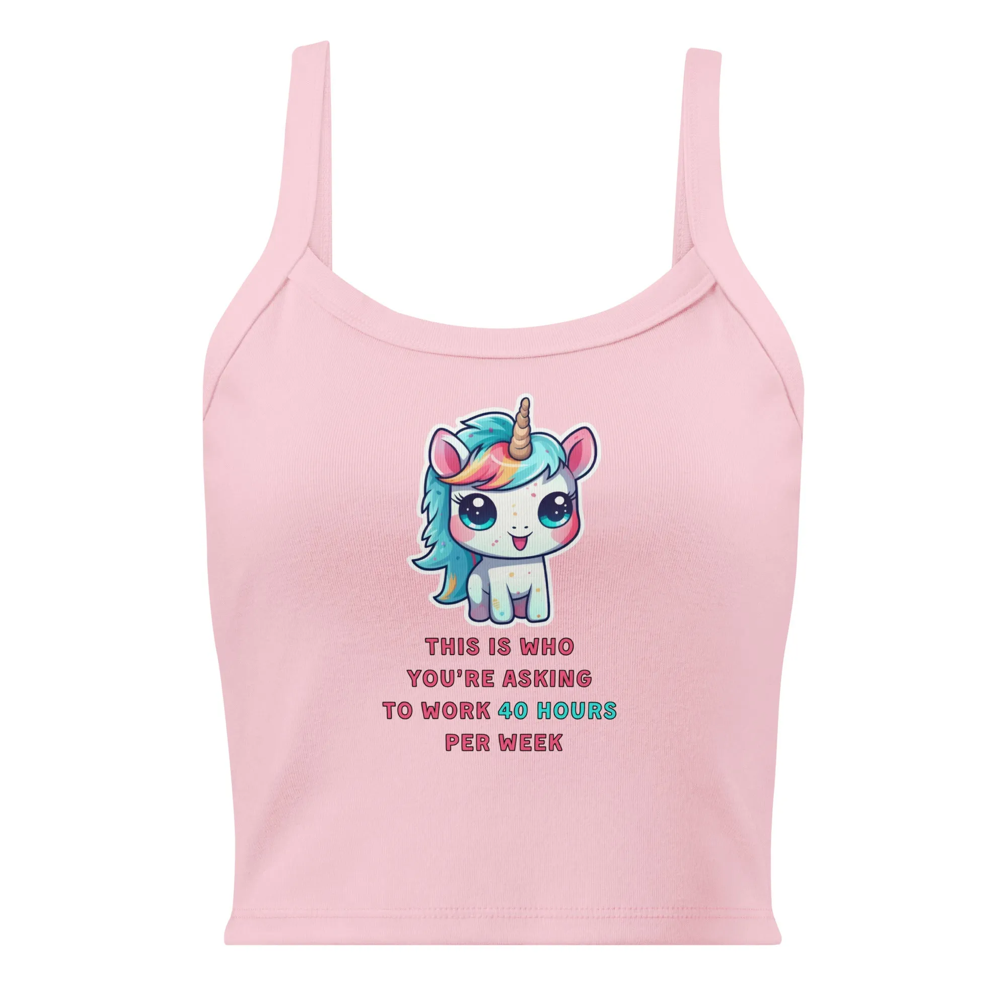 Working Unicorn - Ribbed Tank Top