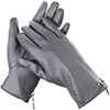 Wristed Zipper Nappa Leather Gloves