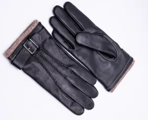 YISEVEN Men's Touchscreen Sheepskin Leather Gloves