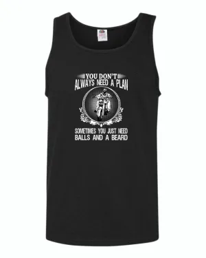 You don't always need a plan, motorcycle tank tops
