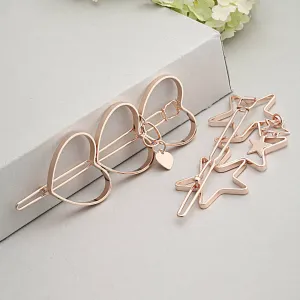 Zahra Heart-Star Hair Pins
